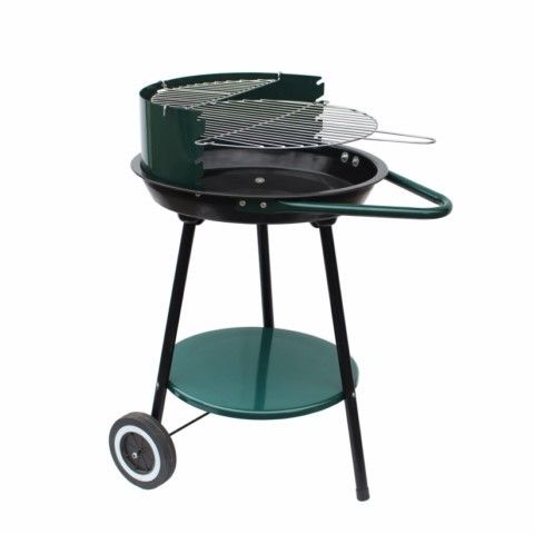 BARBACOA CARBON REDONDA 46CM. CON RUEDAS NATUUR