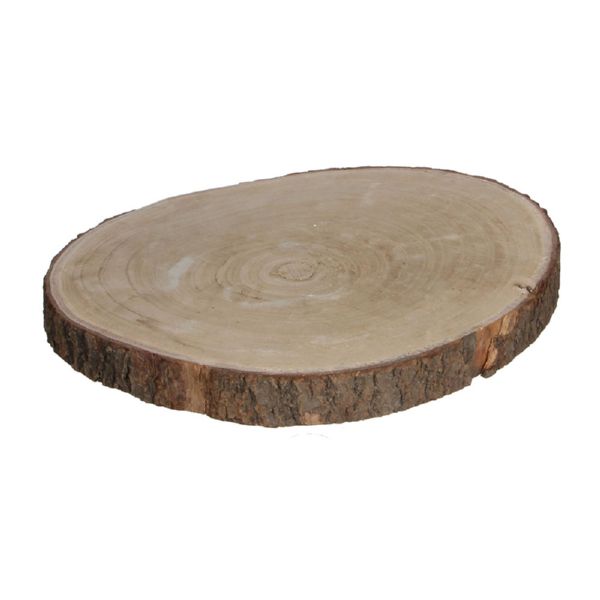 BASE DECORATIVA TRONCO DE MADERA ALTURA 4CM