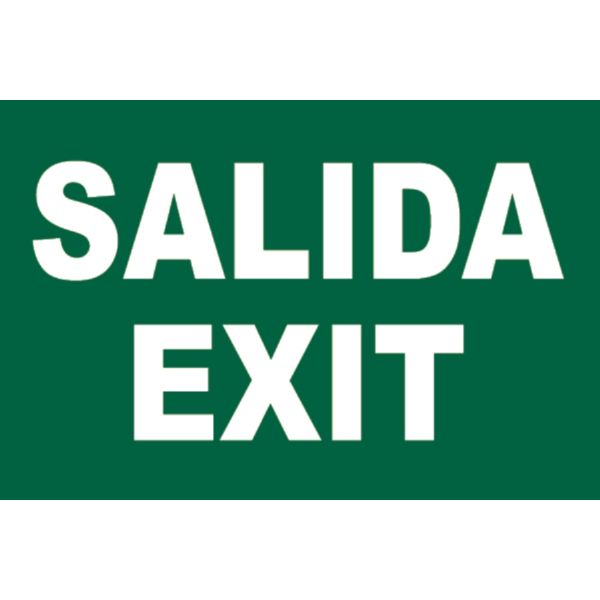 CARTEL LUMINISCENTE "SALIDA EXIT" 297X210 COFAN