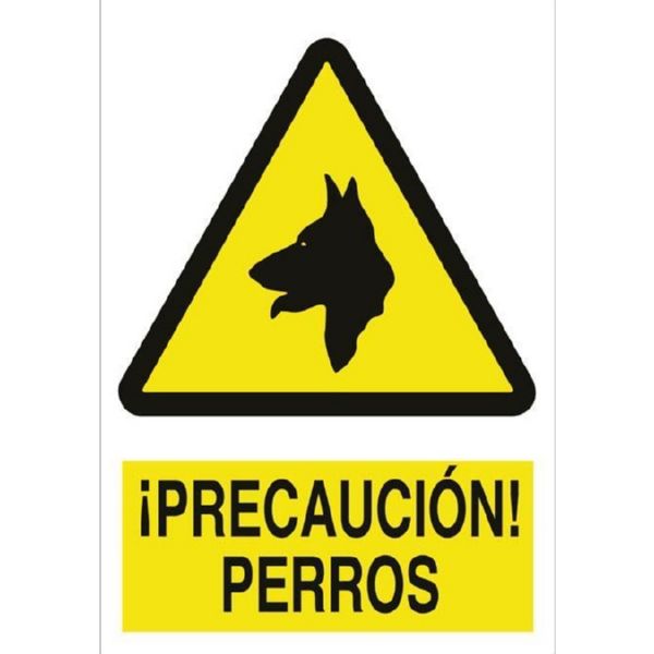 CARTEL PRECAUCION PERROS 210X297 COFAN