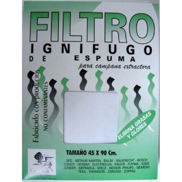 FILTRO CAMPANA 60x45cm. ESPUMA 1 UNID.