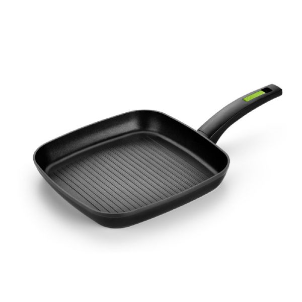 GRILL ALUMINIO FORJADO GREEN CON RAYAS INDUCCION 28 CM MONIX