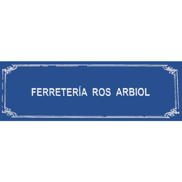 PLACA PUERTA ABS 120X40 AZUL