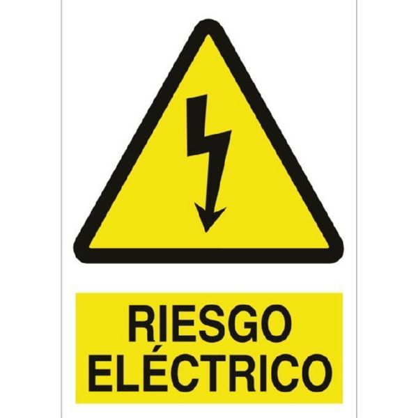 SEÑAL ADHESIVA RIESGO ELECTRICO 148X105MM COFAN