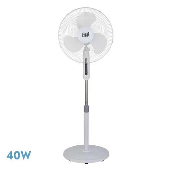 VENTILADOR DE PIE ETESIO BLANCO 3 VELOCIDES