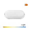 APLIQUE LED OVAL SUPERFICIE 18W EXTERIOR LUZ BLANCA