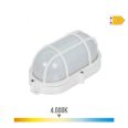 APLIQUE OVAL REJILLA EXTERIOR LED 9W 810 LUMENS IP65 4.000K