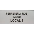 PLACA BUZON ABS 100X40 BLANCO