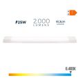 REGLETA ELECTRONICA LED 25W 61CM 6.400K LUZ FRIA 2200 LUMENS